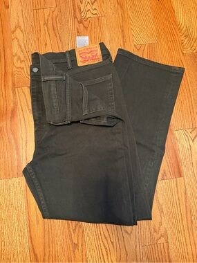 Levi's Black Straight-Leg Jeans 514